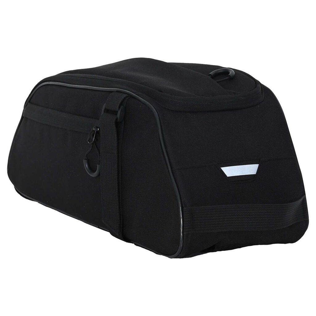 vidaXL Τσάντα Ποδηλάτου για Ράγα Pannier 8 L Μαύρη 38x16x16 εκ.