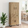 vidaXL Highboard &mu;&epsilon; &sigma;&upsilon;&rho;&tau;ά&rho;&iota; 2 pcs Artisan Oak 69,5 x 34 x 180 &epsilon;&kappa;.
