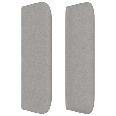 vidaXL Κρεβάτι Boxspring με Στρώμα Ανοιχτό Γκρι 180x200 εκ. Υφασμάτινο