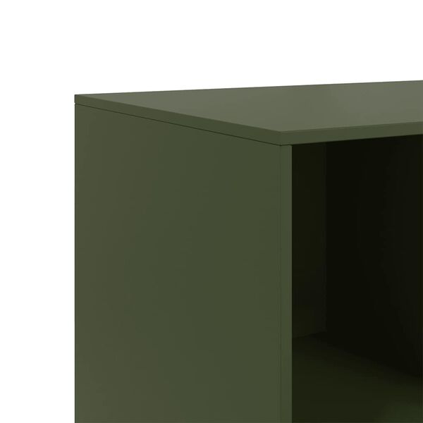 vidaXL Ντουλάπι Πράσινο Λαδί 99x39x73 εκ. από Ατσάλι