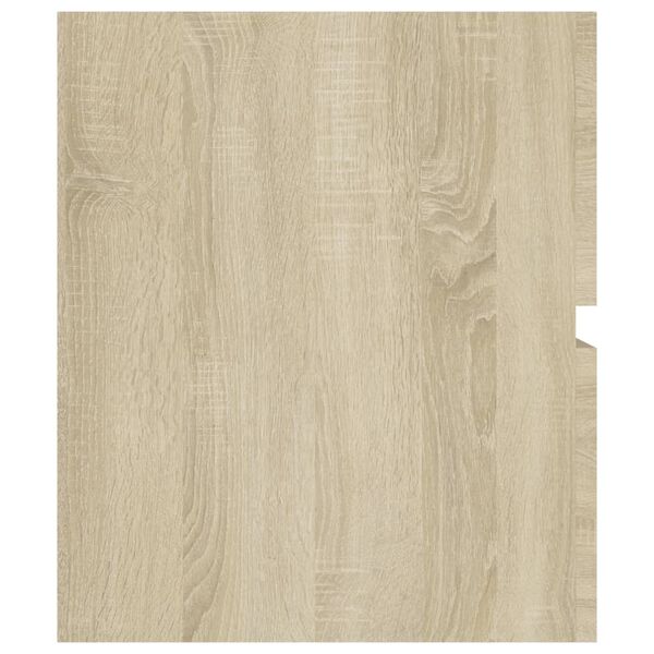 vidaXL Ντουλάπι Νιπτήρα Sonoma Δρυς 90 x 38,5 x 45 εκ. από Επεξ. Ξύλο
