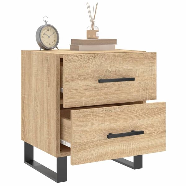 vidaXL Κομοδίνο Sonoma Δρυς 40 x 35 x 47,5 εκ. από Επεξεργασμένο Ξύλο