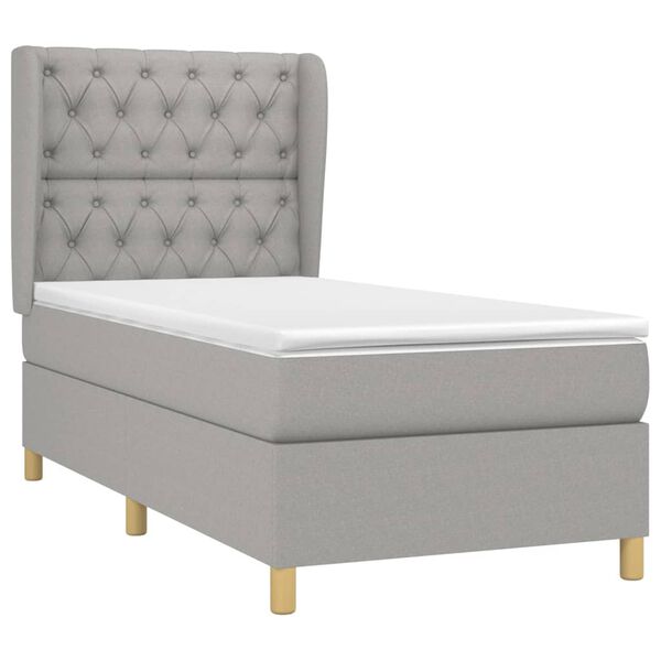 vidaXL &Kappa;&rho;&epsilon;&beta;ά&tau;&iota; Boxspring &mu;&epsilon; &Sigma;&tau;&rho;ώ&mu;&alpha; &Alpha;&nu;&omicron;&iota;&chi;&tau;ό &Gamma;&kappa;&rho;&iota; 80x200 &epsilon;&kappa;. &Upsilon;&phi;&alpha;&sigma;&mu;ά&tau;&iota;&nu;&omicron;