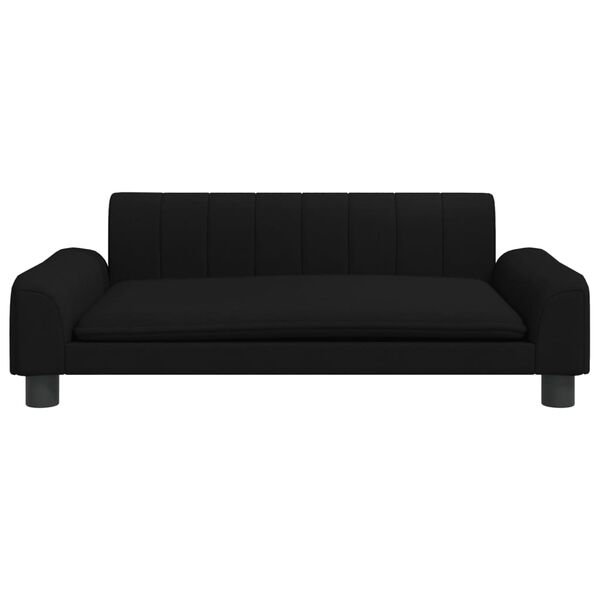 vidaXL Καναπές Παιδικός Μαύρο 90x53x30 εκ. από Ύφασμα