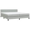 vidaXL &Kappa;&rho;&epsilon;&beta;ά&tau;&iota; Boxspring &mu;&epsilon; &Sigma;&tau;&rho;ώ&mu;&alpha; & LED &alpha;&nu;&omicron;&iota;&chi;&tau;ό &gamma;&kappa;&rho;&iota; 180x220 cm &Beta;&epsilon;&lambda;&omicron;ύ&delta;&iota;&nu;&omicron;