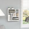 vidaXL Ραφιέρα Τοίχου Λευκή 45,1 x 16 x 45,1 εκ. από Επεξ. Ξύλο