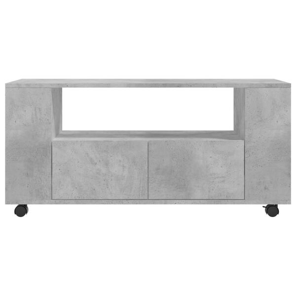 vidaXL Έπιπλο Τηλεόρασης Γκρι Σκυρ. 102x34,5x43 εκ. Επεξ. Ξύλο