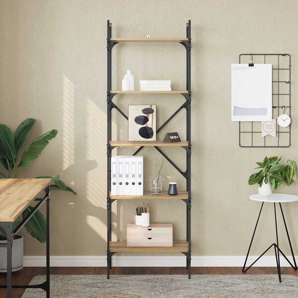 vidaXL &Beta;&iota;&beta;&lambda;&iota;&omicron;&theta;ή&kappa;&eta; Artisan Oak 56 x 32 x 174 cm &Epsilon;&pi;&epsilon;&xi;&epsilon;&rho;&gamma;&alpha;&sigma;&mu;έ&nu;&omicron; &xi;ύ&lambda;&omicron;