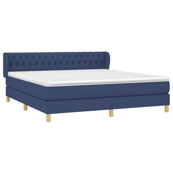 vidaXL &Kappa;&rho;&epsilon;&beta;ά&tau;&iota; Boxspring &mu;&epsilon; &Sigma;&tau;&rho;ώ&mu;&alpha; &Mu;&pi;&lambda;&epsilon; 180x200 &epsilon;&kappa;. &Upsilon;&phi;&alpha;&sigma;&mu;ά&tau;&iota;&nu;&omicron;