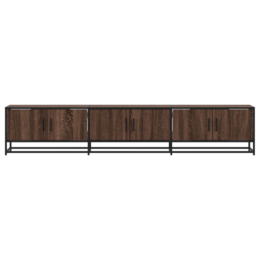 vidaXL Έπιπλο Τηλεόρασης Καφέ Δρυς 210x35x41 εκ. Επεξεργασμένο Ξύλο