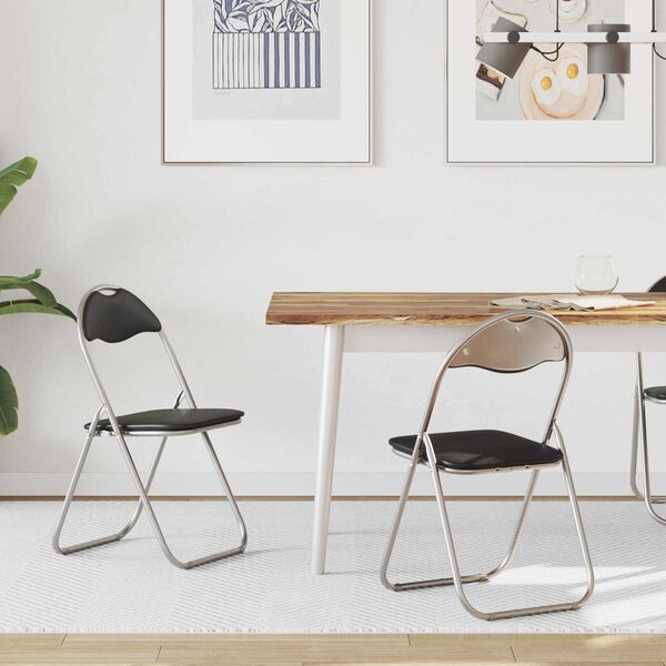 vidaXL &Pi;&tau;&upsilon;&sigma;&sigma;ό&mu;&epsilon;&nu;&eta; &Kappa;&alpha;&rho;έ&kappa;&lambda;&alpha; 2 pcs &Mu;&alpha;ύ&rho;&omicron; &kappa;&alpha;&iota; &Gamma;&kappa;&rho;&iota; 48 x 43,5 x 81 &epsilon;&kappa;.