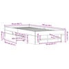 vidaXL Πλαίσιο Κρεβατιού Γκρι Sonoma 75x190 εκ. Επεξεργασμένο Ξύλο