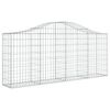 vidaXL Συρματοκιβώτια Τοξωτά 5 τεμ. 200x30x80/100 εκ. Γαλβαν. Ατσάλι