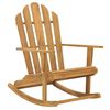 vidaXL Κουνιστή Πολυθρόνα Adirondack από Μασίφ Ξύλο Teak