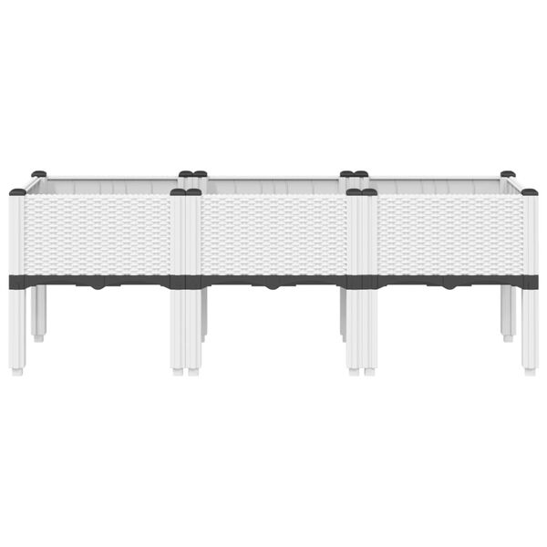 vidaXL &Zeta;&alpha;&rho;&nu;&tau;&iota;&nu;&iota;έ&rho;&alpha; &Kappa;ή&pi;&omicron;&upsilon; &mu;&epsilon; &Pi;ό&delta;&iota;&alpha; &Lambda;&epsilon;&upsilon;&kappa;ή 120x40x42 &epsilon;&kappa;. &Pi;&omicron;&lambda;&upsilon;&pi;&rho;&omicron;&pi;&upsilon;&lambda;έ&nu;&iota;&omicron;