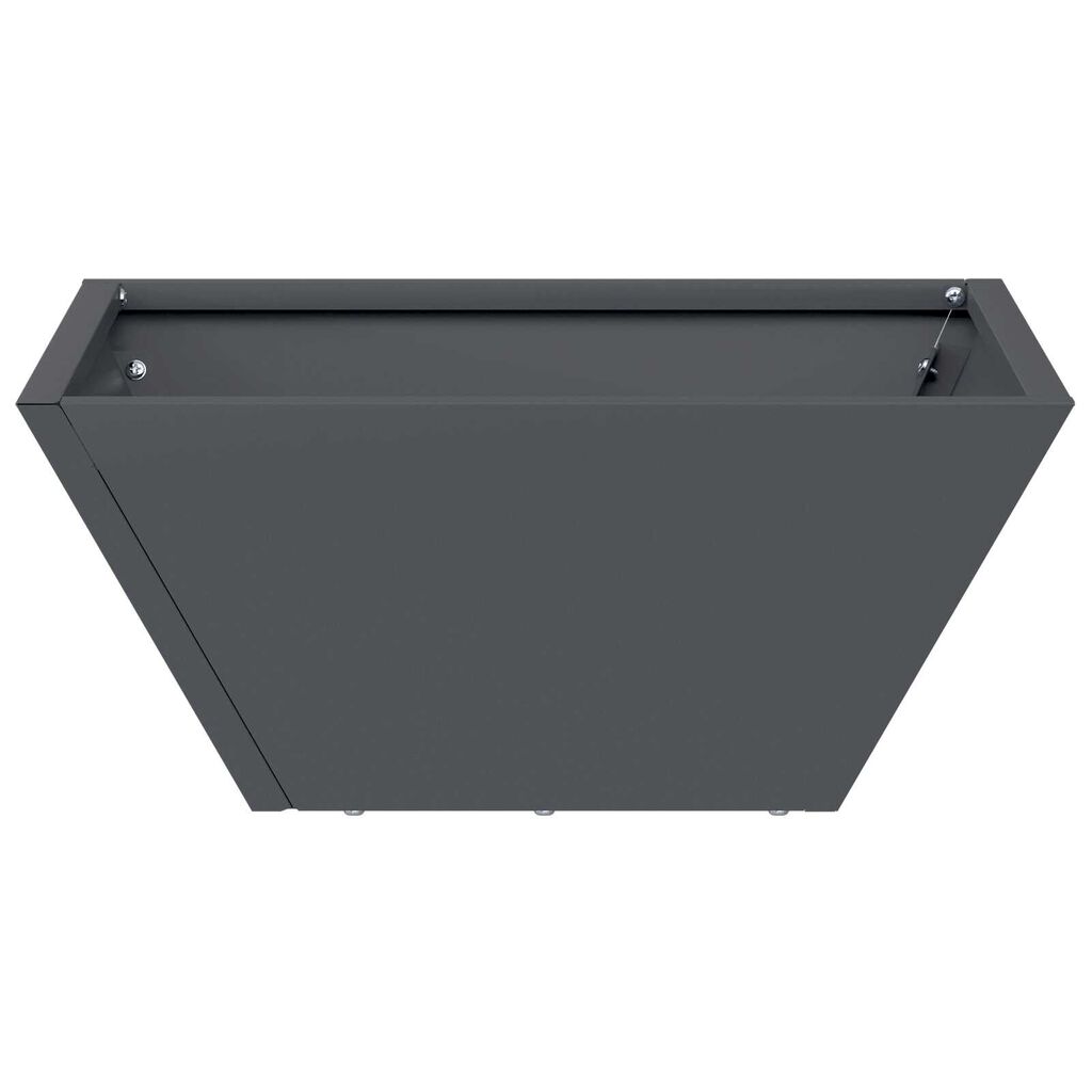 vidaXL Πλαστική Γλάστρα Ανθρακί Πλαστική 35 x 35 x 15 εκ Ανθεκτική