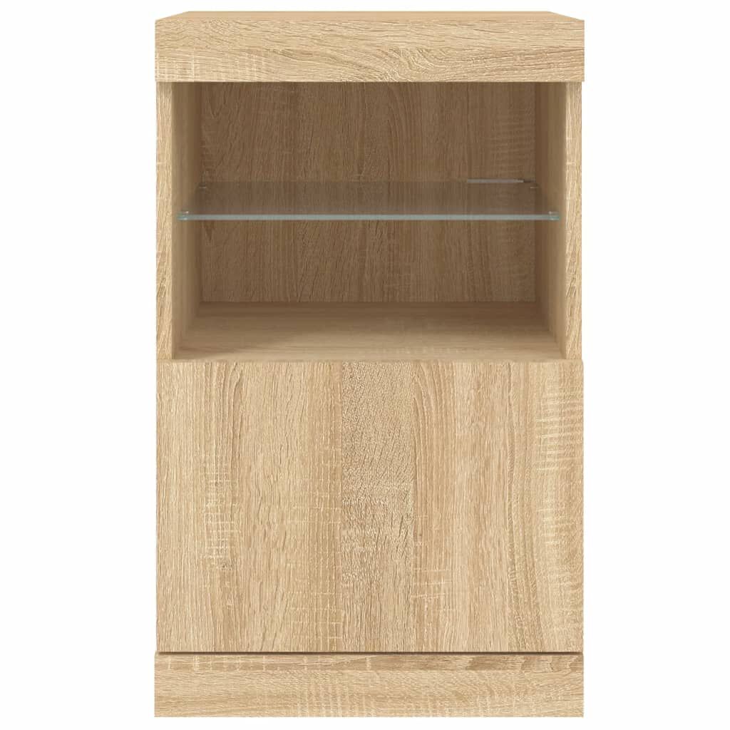 vidaXL Μπουφές με LED Sonoma Δρυς 41 x 37 x 67 εκ.