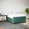 vidaXL &Kappa;&rho;&epsilon;&beta;ά&tau;&iota; Boxspring &mu;&epsilon; &Sigma;&tau;&rho;ώ&mu;&alpha; &Sigma;&kappa;&omicron;ύ&rho;&omicron; &Pi;&rho;ά&sigma;&iota;&nu;&omicron; 140x190&epsilon;&kappa;. &Beta;&epsilon;&lambda;&omicron;ύ&delta;&iota;&nu;&omicron;