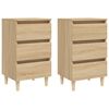 vidaXL &Kappa;&omicron;&mu;&omicron;&delta;ί&nu;&alpha; 2 &tau;&epsilon;&mu;. Sonoma &Delta;&rho;&upsilon;&sigmaf; 40x35x69&epsilon;&kappa;. & &Pi;ό&delta;&iota;&alpha; &alpha;&pi;ό &Mu;&alpha;&sigma;ί&phi; &Xi;ύ&lambda;&omicron;