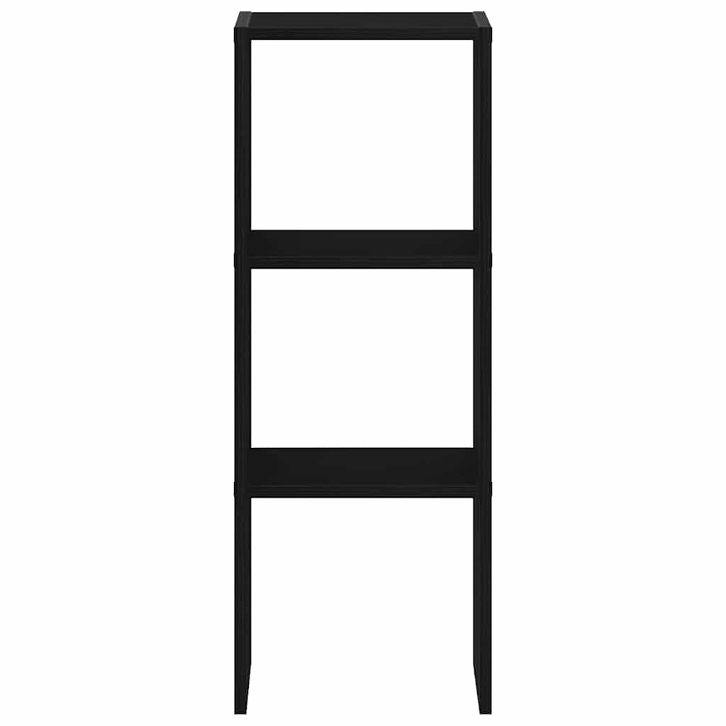 vidaXL Βιβλιοθήκη στοιβαζόμενη Μαύρη δρυς 30x30x80 cm