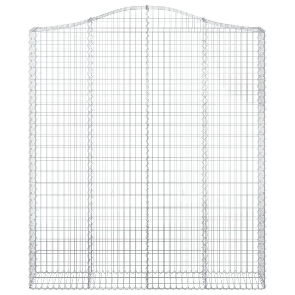 vidaXL Συρματοκιβώτια Τοξωτά 6 τεμ. 200x30x220/240 εκ. Γαλβαν. Ατσάλι