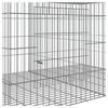 vidaXL Κλουβί Κουνελιών 6 Πάνελ 273x79x54 εκ. από Γαλβανισμένο Σίδερο