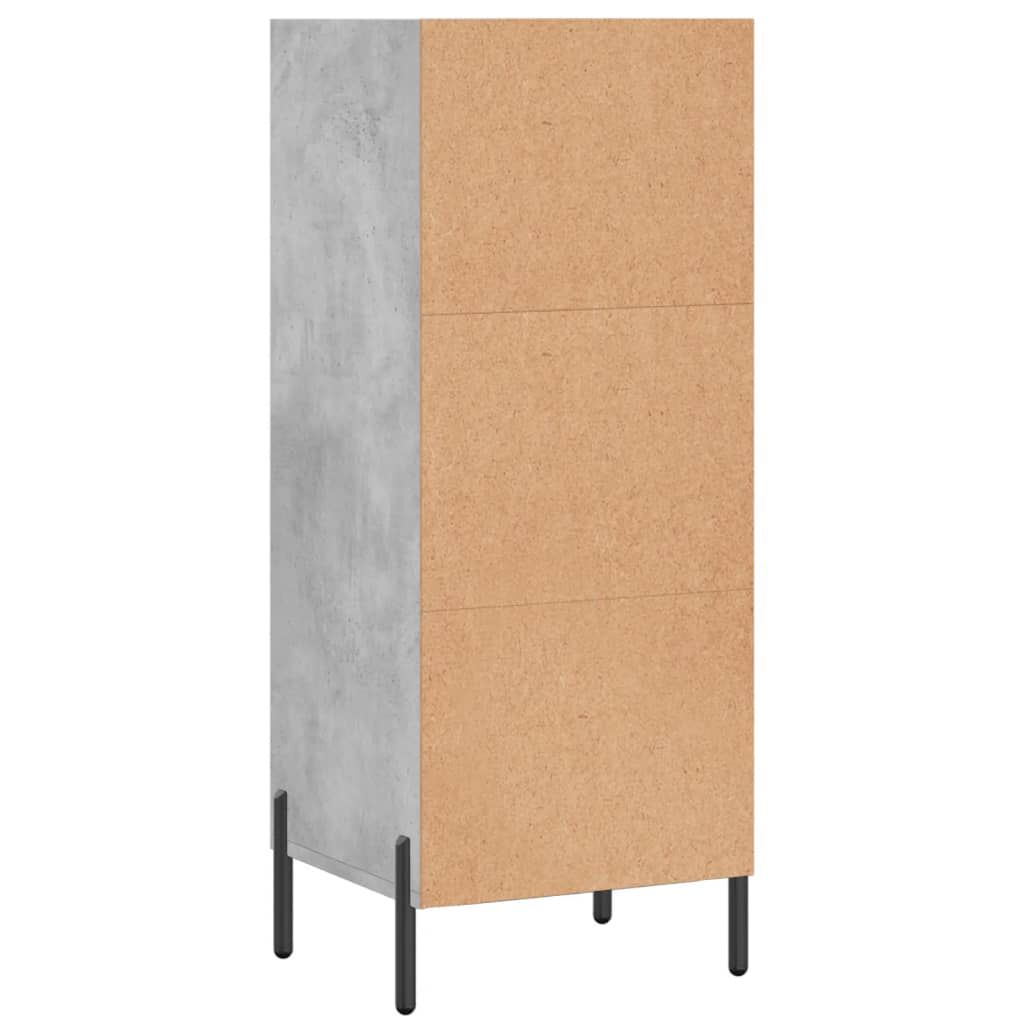 vidaXL Ντουλάπι Γκρι Σκυροδέματος 34,5x32,5x90 εκ. Επεξεργασμένο Ξύλο