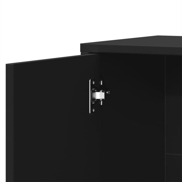 vidaXL Βοηθητικό Ντουλάπι Μαύρο 60x31x70 εκ. από Επεξεργασμένο Ξύλο