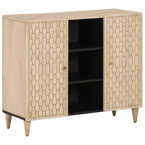 vidaXL Βοηθητικό Ντουλάπι 90 x 33 x 75 εκ. από Μασίφ Ξύλο Μάνγκο