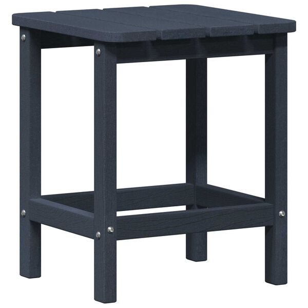 vidaXL Τραπέζι Adirondack Ναυτικό Μπλε 38x38x46 εκ. HDPE