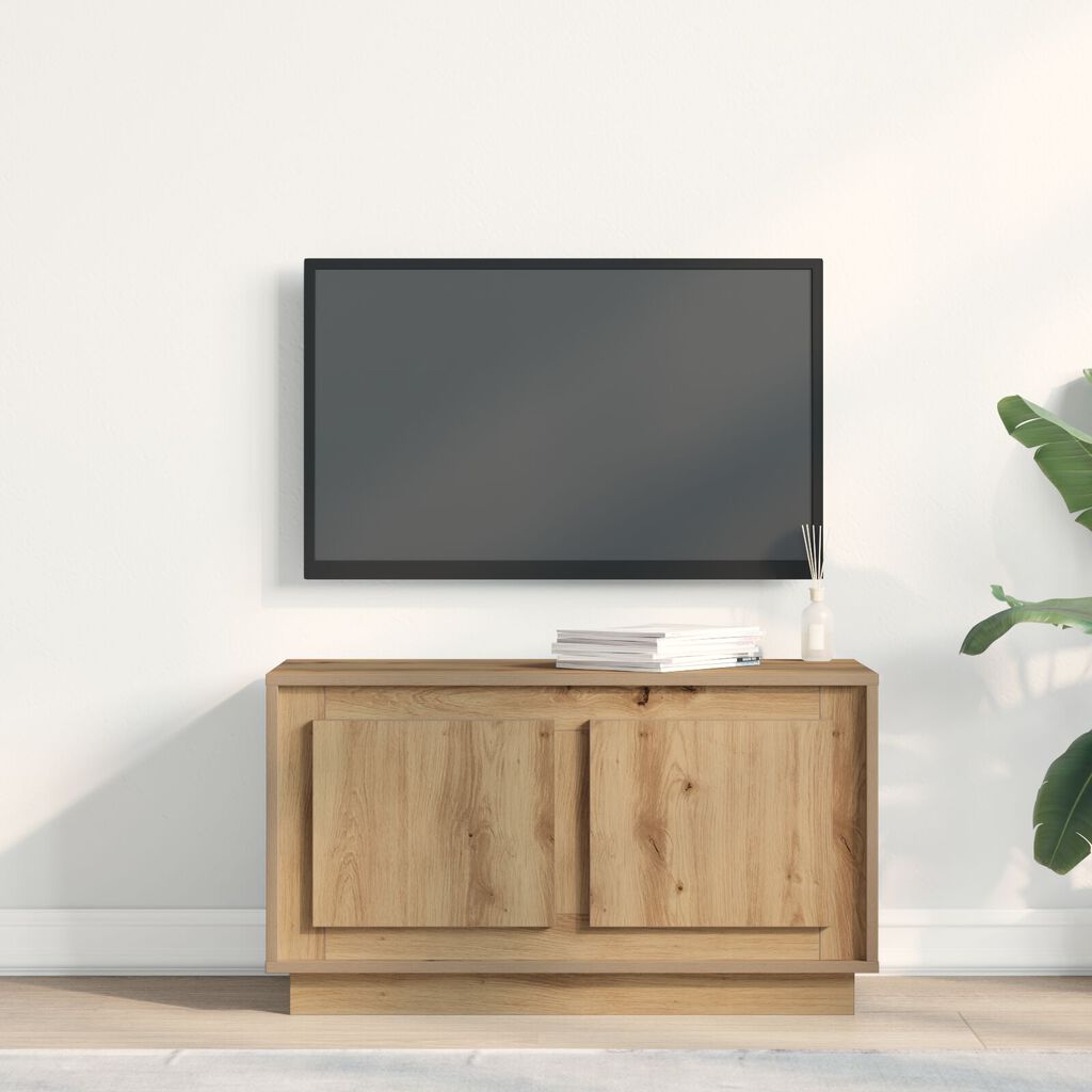 vidaXL Βαθμολογία Τηλεόρασης Artisan Oak 80x35x45 εκ Επεξεργασμένο ξύλο