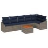 vidaXL &Sigma;&epsilon;&tau; &Kappa;&alpha;&nu;&alpha;&pi;έ &Kappa;ή&pi;&omicron;&upsilon; 7 pcs &Gamma;&kappa;&rho;&iota; &kappa;&alpha;&iota; Navy Blue &sigma;&upsilon;&nu;&theta;&epsilon;&tau;&iota;&kappa;ό &rho;&alpha;&tau;ά&nu;