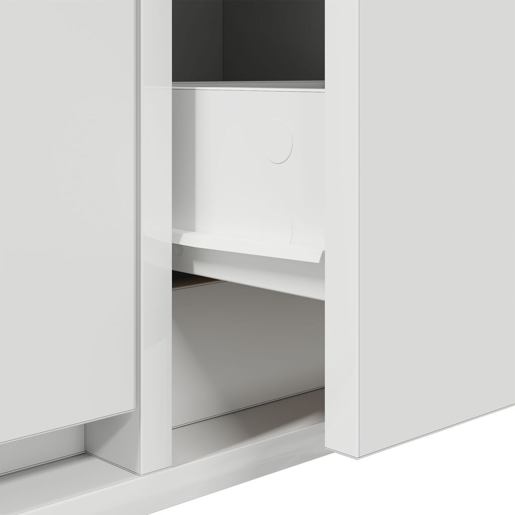 vidaXL Ντουλάπι Τηλεόρασης Λευκό 100x31x25,5 εκ Επεξεργασμένο Ξύλο