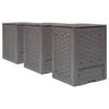 vidaXL &Kappa;&omicron;&mu;&pi;&omicron;&sigma;&tau;&omicron;&pi;&omicron;&iota;&eta;&tau;έ&sigmaf; 3 &tau;&epsilon;&mu;. &Kappa;&alpha;&phi;έ 60x60x83 &epsilon;&kappa;. 900 L &Pi;&lambda;&alpha;&sigma;&tau;&iota;&kappa;ό &Rho;&alpha;&tau;ά&nu;