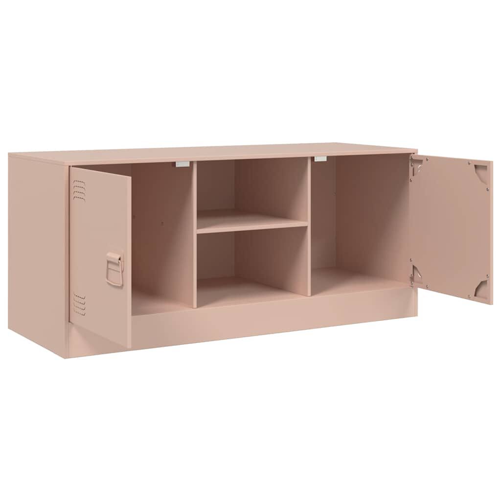 vidaXL Έπιπλο Τηλεόρασης Ροζ 99x39x44 εκ. από Ατσάλι