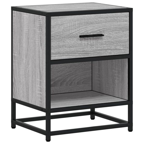vidaXL Κομοδίνο Γκρι Sonoma 40x31x50 εκ. από Επεξεργασμένο Ξύλο