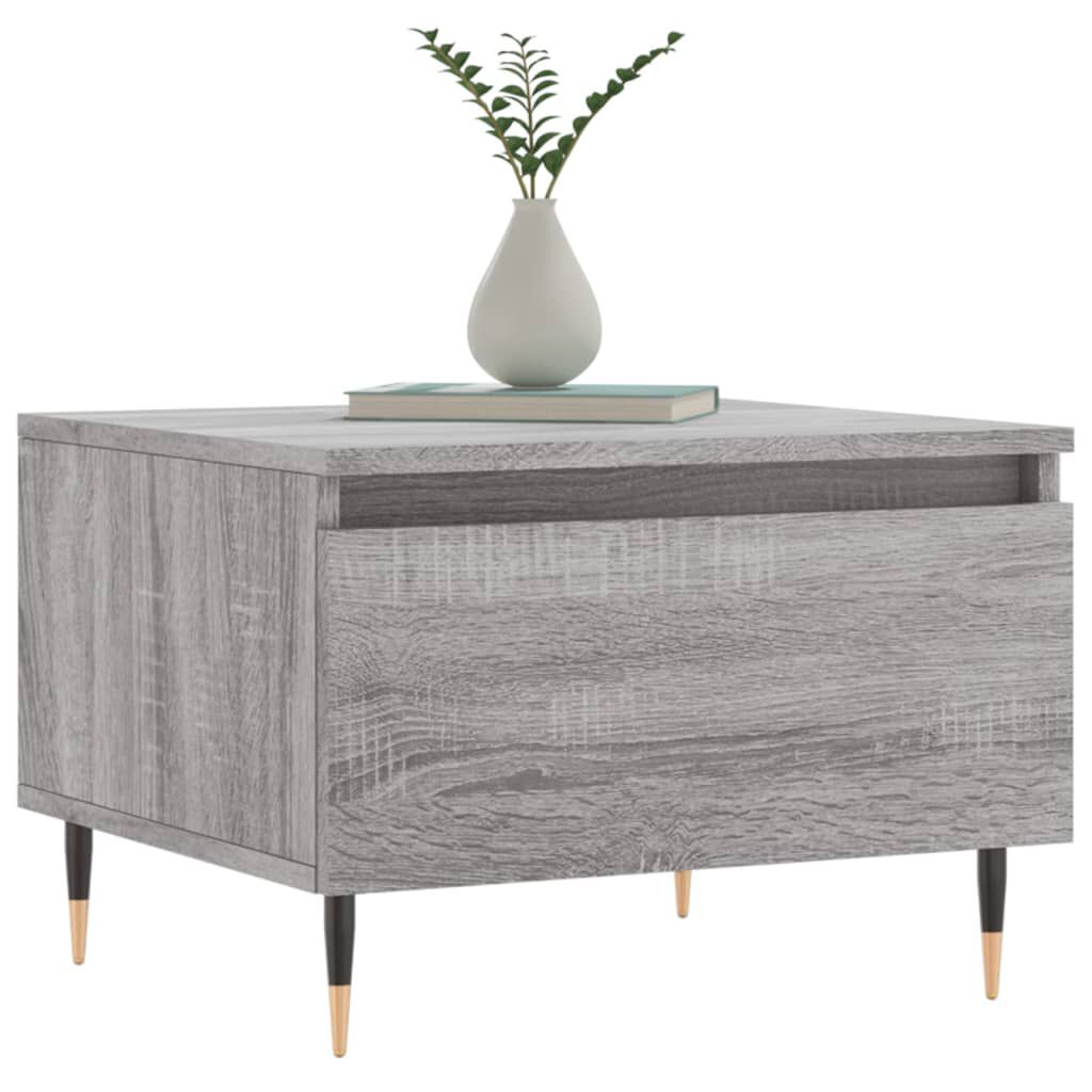 vidaXL Τραπέζι Σαλονιού Γκρι Sonoma 50x46x35 εκ. Επεξεργασμένο Ξύλο