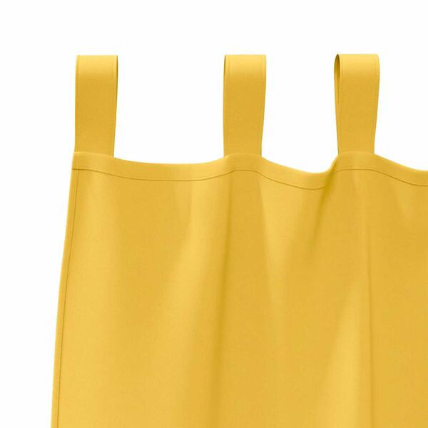 vidaXL Κουρτίνες 2 pcs κίτρινο μουσταρδί 140x140cm Πολυεστέρας