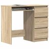 vidaXL Γραφείο Χρώμα Sonoma Δρυς 90 x 45 x 76 εκ. από Επεξ. Ξύλο