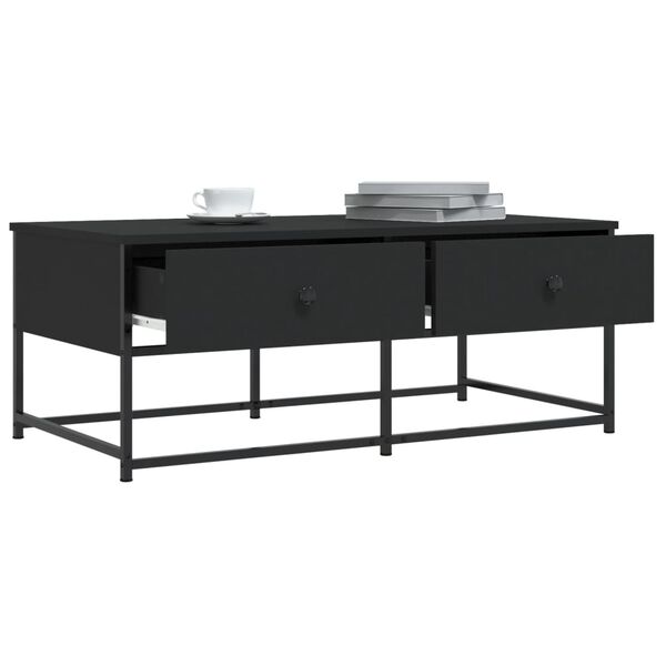 vidaXL Τραπεζάκι Σαλονιού Μαύρο 100x51x40 εκ. Επεξεργασμένο Ξύλο
