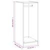 vidaXL Ντουλάπα Γκρι Σκυροδέματος 48x41x102 εκ. από Επεξεργασμένο Ξύλο
