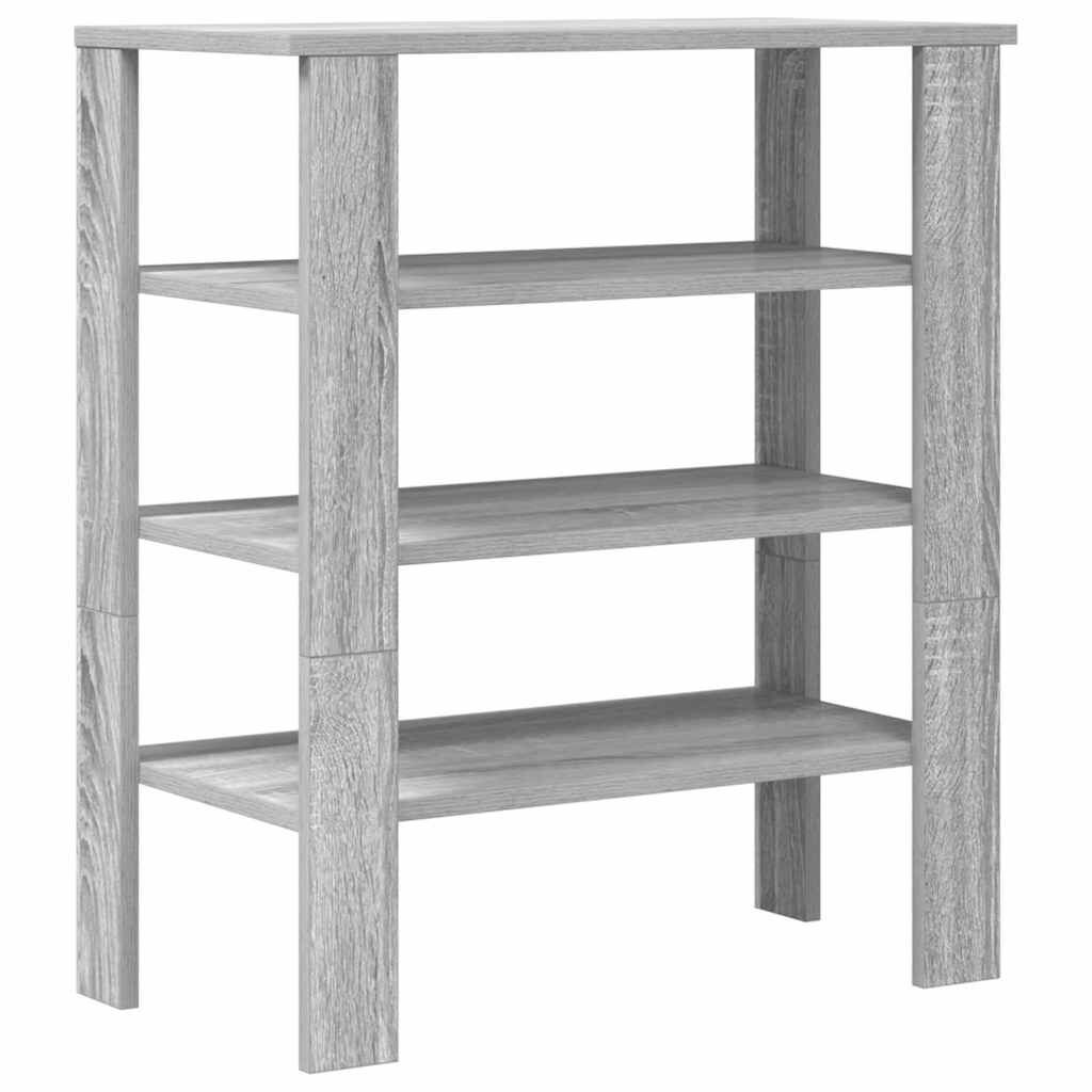 Ράφι παπουτσιών vidaXL Γκρι Sonoma 61x32x70 cm Κατασκευασμένο ξύλο