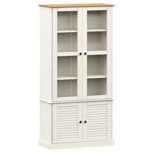 vidaXL &Beta;&iota;&tau;&rho;ί&nu;&alpha; VIGO &Lambda;&epsilon;&upsilon;&kappa;ή 85 x 35 x 170 &epsilon;&kappa;. &alpha;&pi;ό &Mu;&alpha;&sigma;ί&phi; &Xi;ύ&lambda;&omicron; &Pi;&epsilon;ύ&kappa;&omicron;&upsilon;