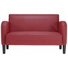 vidaXL Καναπές Loveseat Μπορντό 110 εκ. Συνθετικό δέρμα