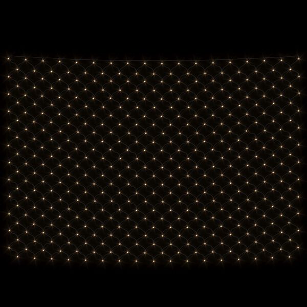 vidaXL Χριστουγ. Φωτάκια Δίχτυ Θερμό Λευκό Εσ./Εξ. Χώρου 3x3μ. 306 LED