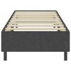 vidaXL Κρεβάτι Boxspring Σκούρο Γκρι 90 x 200 εκ. Υφασμάτινο