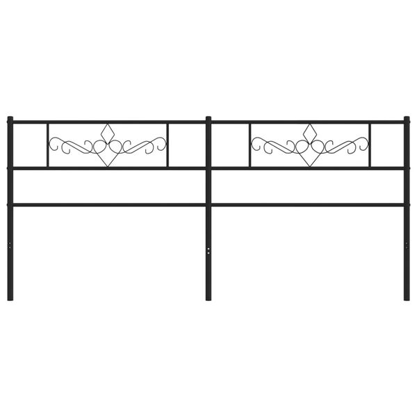 vidaXL Κεφαλάρι Μαύρο 180 εκ. Μεταλλικό