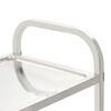 vidaXL Τρόλεϊ Κουζίνας με 3 Ράφια 95x45x83,5 εκ. από Ανοξείδωτο Ατσάλι