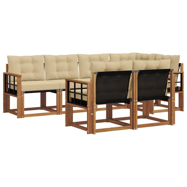 vidaXL &Sigma;&epsilon;&iota;&rho;ά &Kappa;&alpha;&nu;&alpha;&pi;έ &Epsilon;&xi;&omega;&tau;&epsilon;&rho;&iota;&kappa;&omicron;ύ &mu;&epsilon; &mu;&alpha;&xi;&iota;&lambda;ά&rho;&iota; 7 pcs &Phi;&upsilon;&sigma;&iota;&kappa;ό &kappa;&alpha;&iota; &Mu;&pi;&epsilon;&zeta;