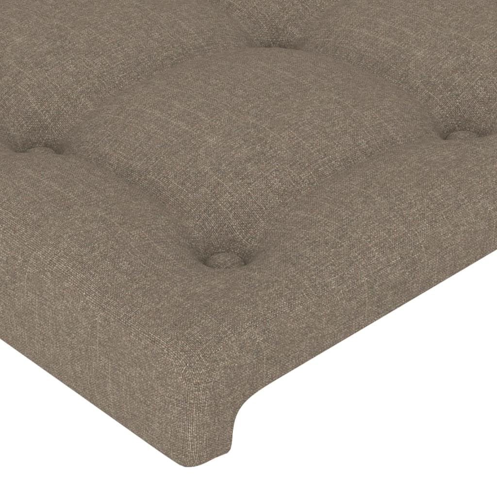 vidaXL Κεφαλάρι με Πτερύγια Taupe 203 x 23 x 78/88 εκ. Υφασμάτινο